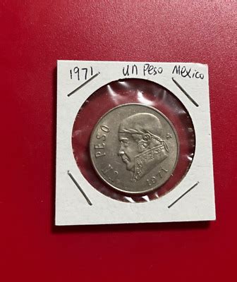 un peso 1970 coin value|1971 un peso mexican coin.
